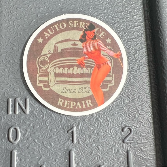 SERVICE Sexy Pinup Gorgeous Sticker Retro Vintage BomberGirl Ace Pilot - Picture 6 of 6